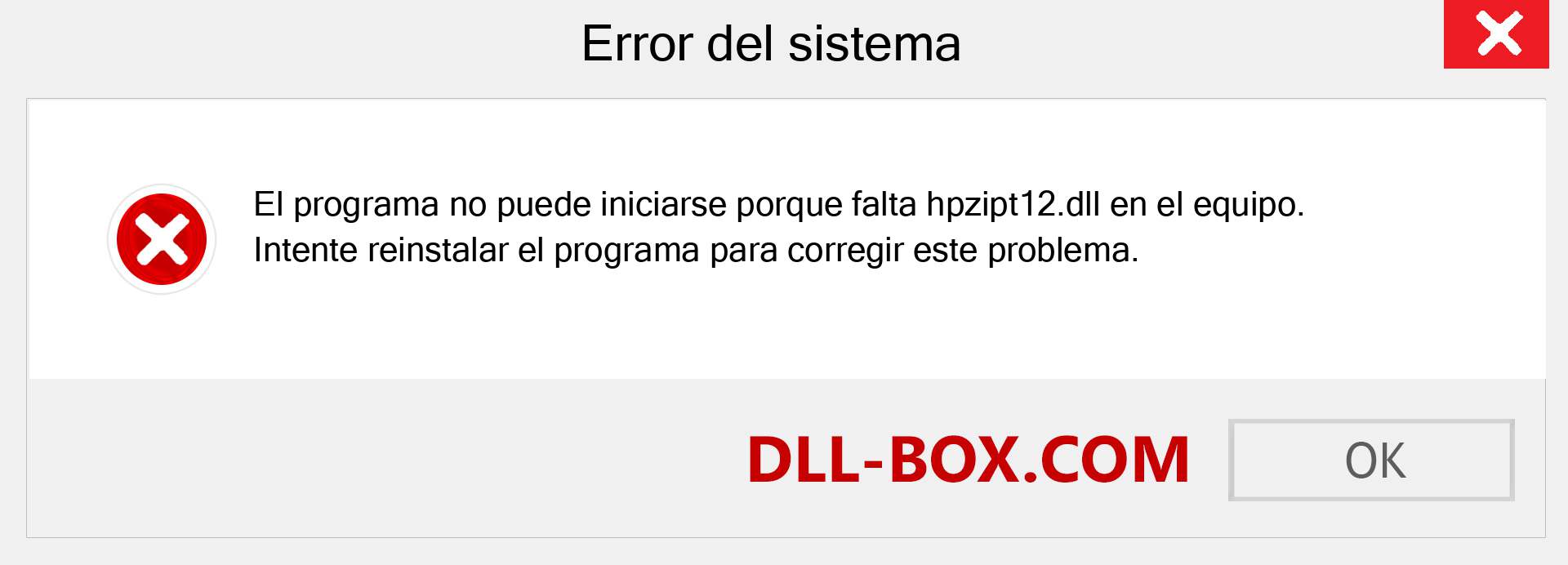 ¿Falta el archivo hpzipt12.dll ?. Descargar para Windows 7, 8, 10 - Corregir hpzipt12 dll Missing Error en Windows, fotos, imágenes